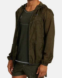 RVCA RUNNER LIGHTWEIGHT TRAINING JACKET Camo Best