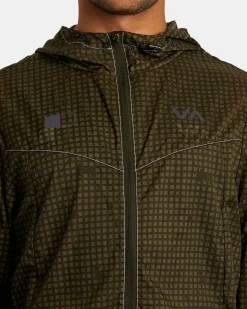 RVCA RUNNER LIGHTWEIGHT TRAINING JACKET Camo Best