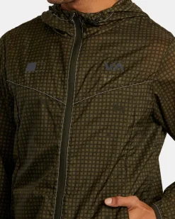 RVCA RUNNER LIGHTWEIGHT TRAINING JACKET Camo Best