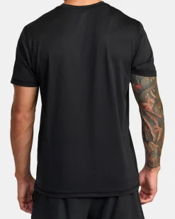 RVCA RUNNER TECHNICAL SHORT SLEEVE TOP Black Outlet