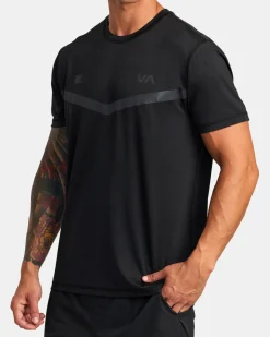 RVCA RUNNER TECHNICAL SHORT SLEEVE TOP Black Outlet