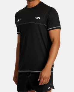 RVCA RUNNER TECHNICAL SHORT SLEEVE TOP Black 2
