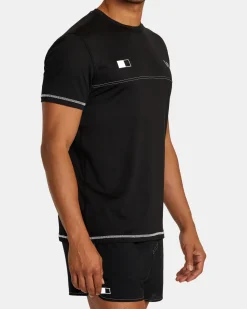 RVCA RUNNER TECHNICAL SHORT SLEEVE TOP Black 2