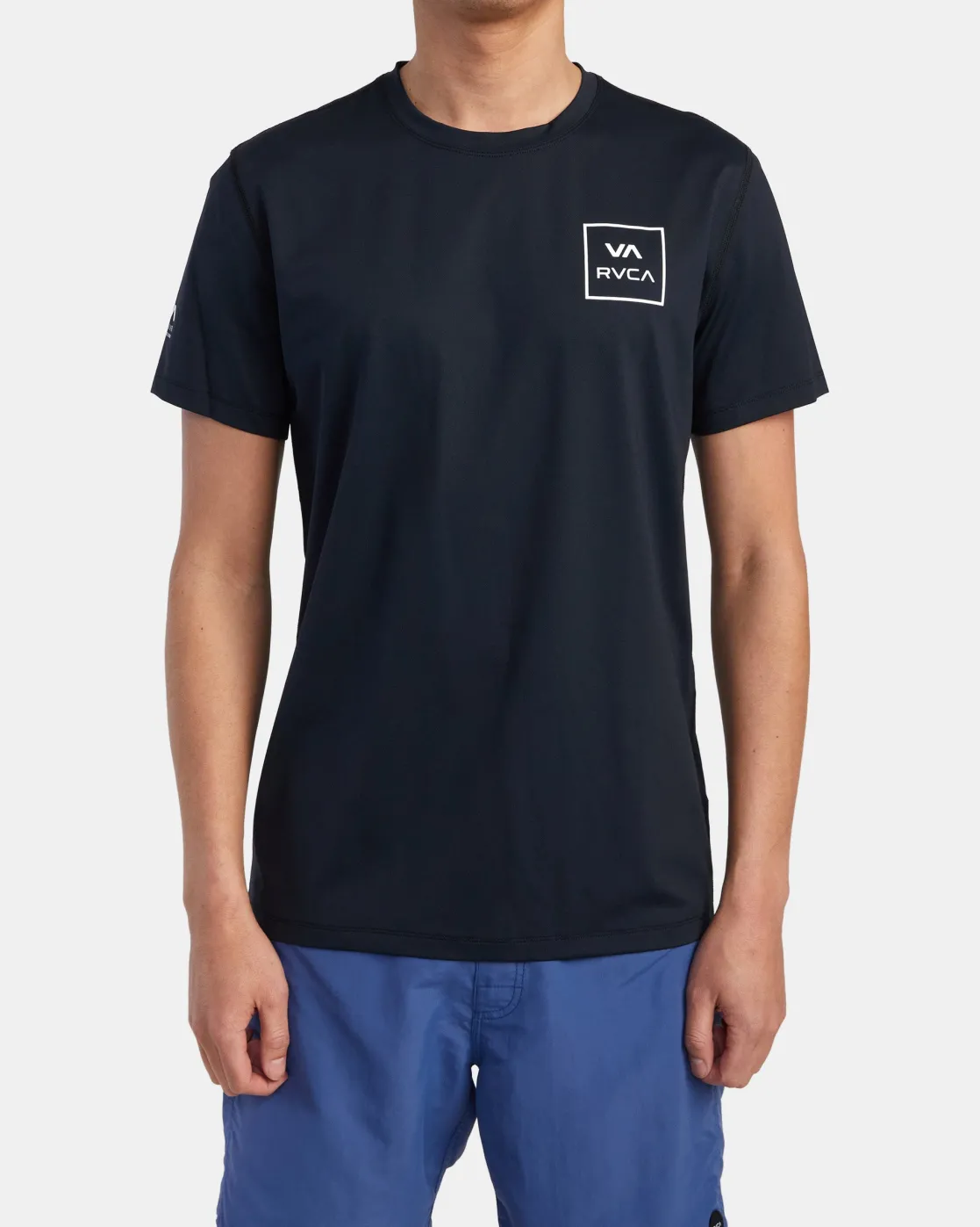 RVCA SHORT SLEEVE RASHGUARD Black 2 Sale