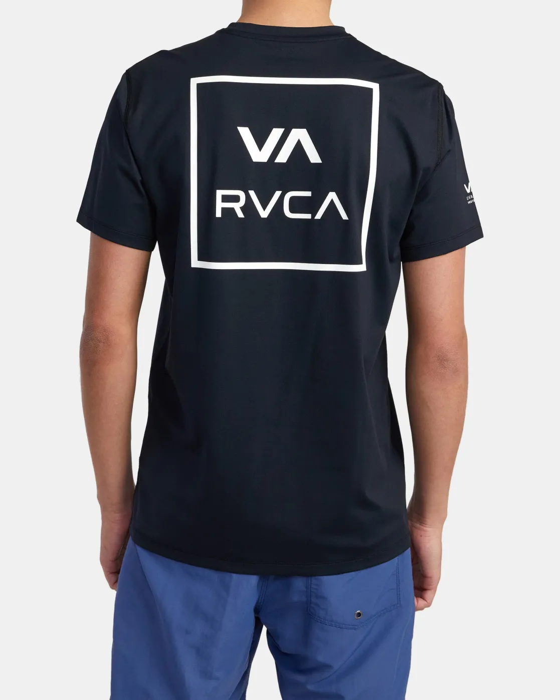 RVCA SHORT SLEEVE RASHGUARD Black 2 Sale