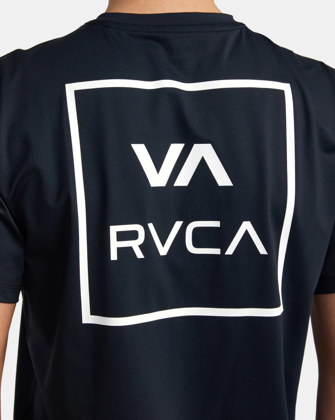 RVCA SHORT SLEEVE RASHGUARD Black 2 Sale