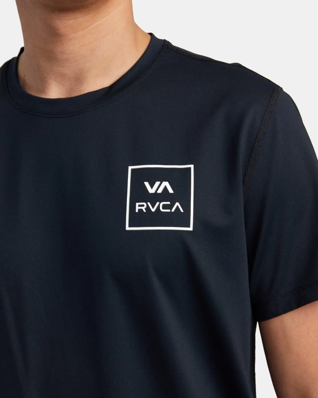 RVCA SHORT SLEEVE RASHGUARD Black 2 Sale