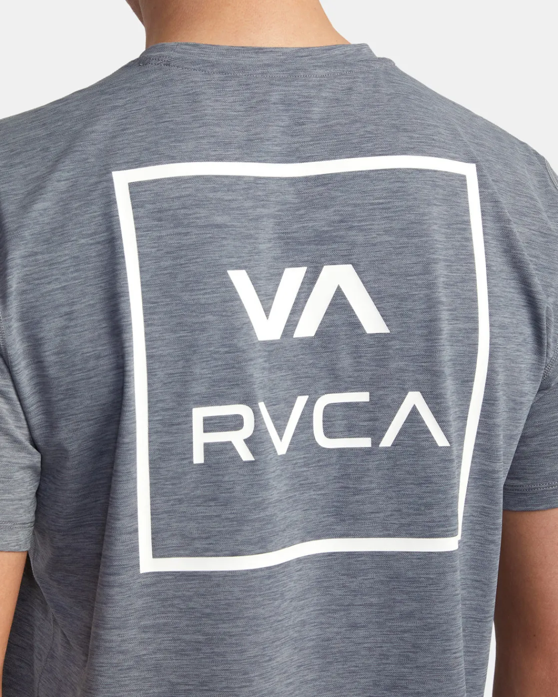 RVCA SHORT SLEEVE RASHGUARD Athletic Heather Outlet