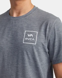 RVCA SHORT SLEEVE RASHGUARD Athletic Heather Outlet