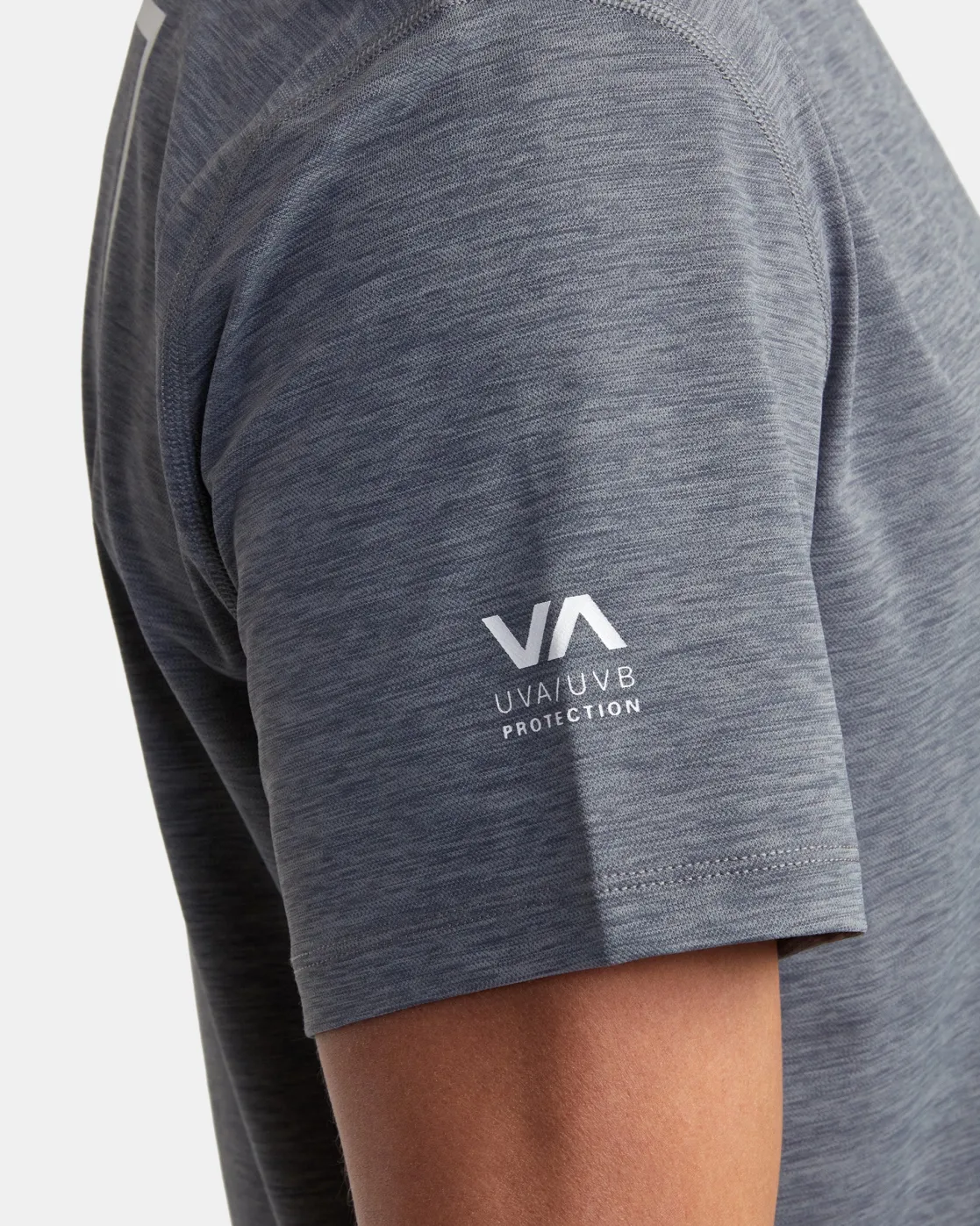 RVCA SHORT SLEEVE RASHGUARD Athletic Heather Outlet