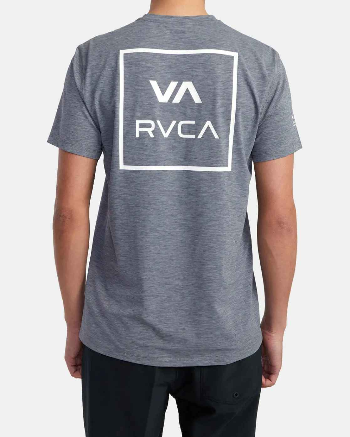 RVCA SHORT SLEEVE RASHGUARD Athletic Heather Outlet