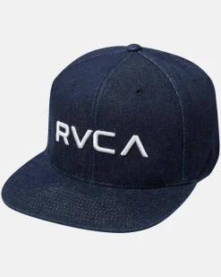 RVCA SNAPBACK HAT Dark Indigo New