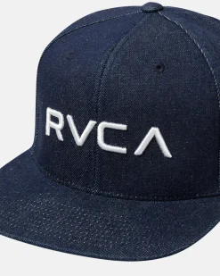 RVCA SNAPBACK HAT Dark Indigo New