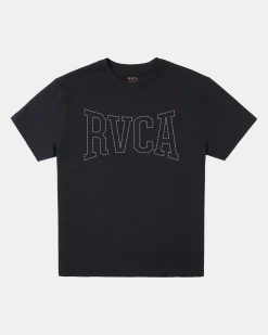 RVCA STITCH SHORT SLEEVE TEE Black Best