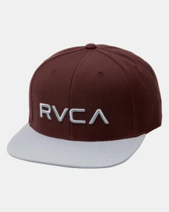 RVCA TWILL SNAPBACK II HAT Wine Discount