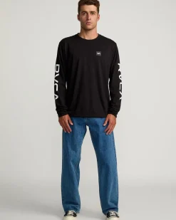 RVCA 2X LONG SLEEVE TEE Black Hot