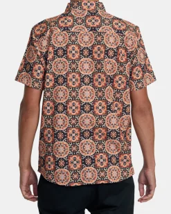 RVCA RVGAZI SHORT SLEEVE SHIRT Sunset Sale