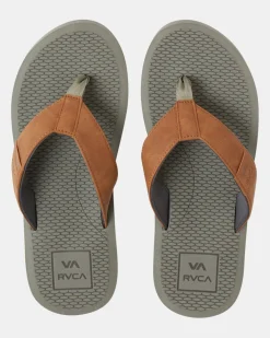 RVCA SANDBAR FLIP FLOPS Aloe Online