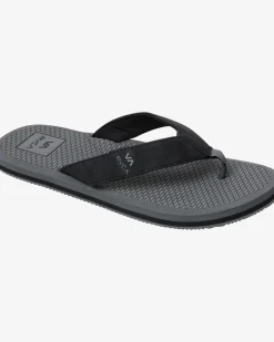 RVCA SANDBAR FLIP FLOPS Charcoal Clearance