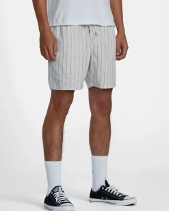 RVCA SANDS ELASTIC WAIST SHORTS Slate Blue Outlet