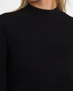 RVCA SAVED LONG SLEEVE LONG SLEEVE CROP TOP Black Online