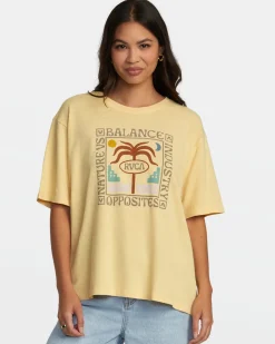 RVCA SECLUDED ISLAND TEE Sahara Sun