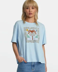 RVCA SECLUDED ISLAND TEE Sky High Clearance