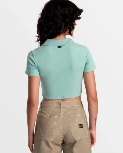 RVCA SELECTS CHASE POLO KNIT Green Haze Online