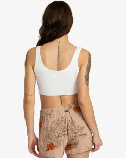 RVCA SELECTS ROUNDABOUT SWEATER TANK V-NECK SWEATER White Best