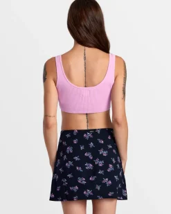 RVCA SELECTS ROUNDABOUT SWEATER TANK V-NECK SWEATER Pastel Lavender New