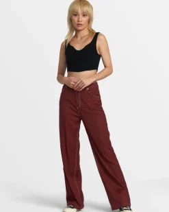 RVCA SELECTS ROUNDABOUT SWEATER TANK V-NECK SWEATER Black Best