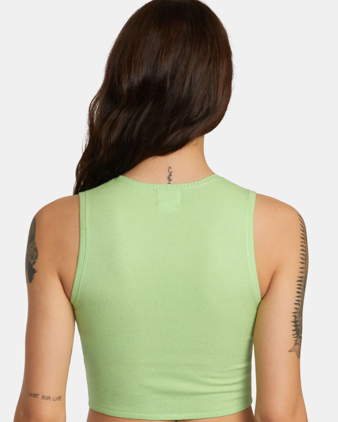 RVCA SELECTS SHIVER SWEATER TANK CREW NECK SWEATER Glow Clearance