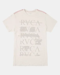 RVCA SERIF TEE Antique White Clearance