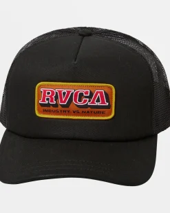 RVCA SERVICE TRUCKER HAT Black New