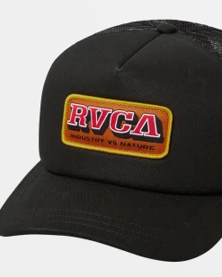 RVCA SERVICE TRUCKER HAT Black New