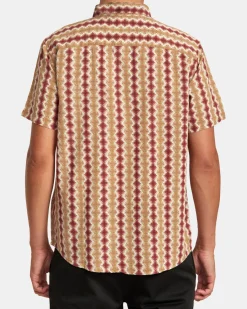 RVCA SHIMA GAUZE SHORT SLEEVE SHIRT Cinnabar Online