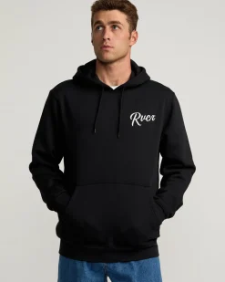RVCA SHOW TIME HOODIE Black Best