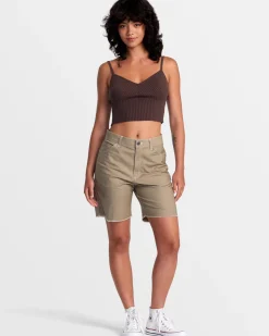 RVCA SILHOUETTE KNITTED TANK New Plum