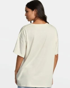 RVCA SOCIAL BUTTER FLY TEE Latte Discount