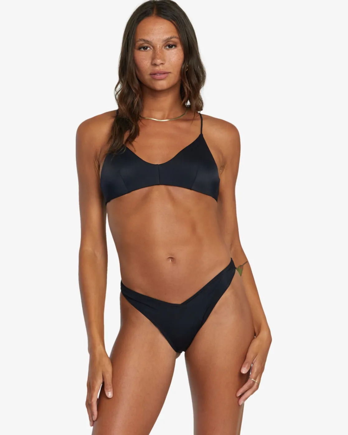 RVCA SOLID MEDIUM BIKINI BOTTOMS Black Sale