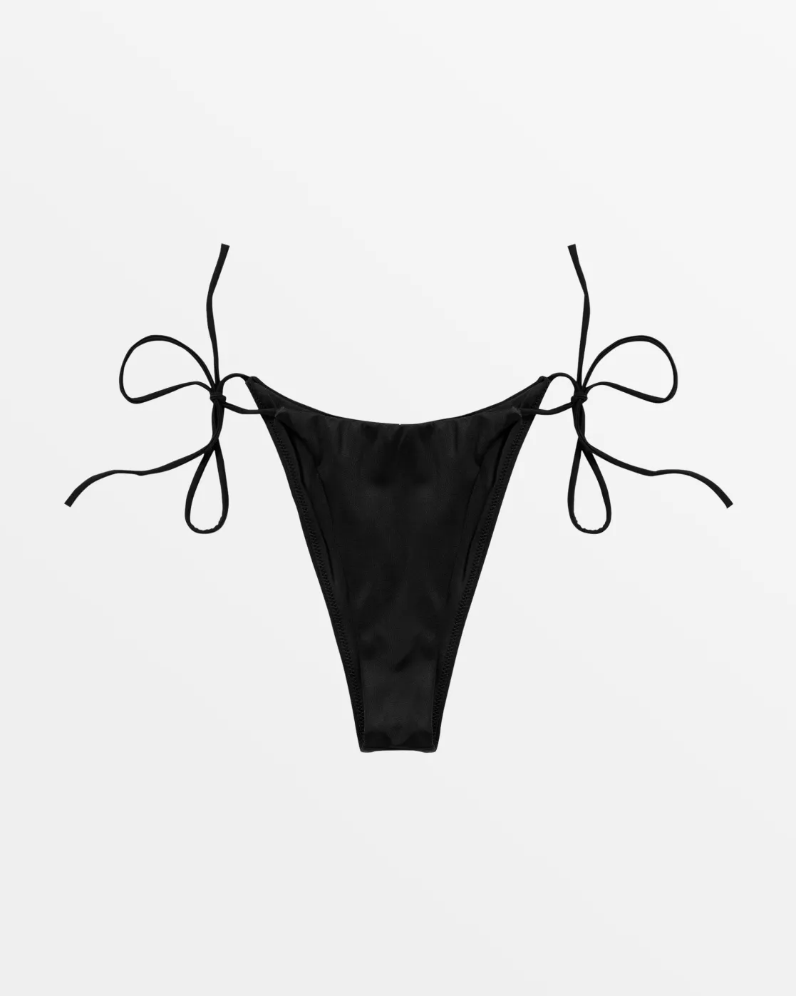RVCA SOLID SKIMPY TIE SIDE BIKINI BOTTOMS Black