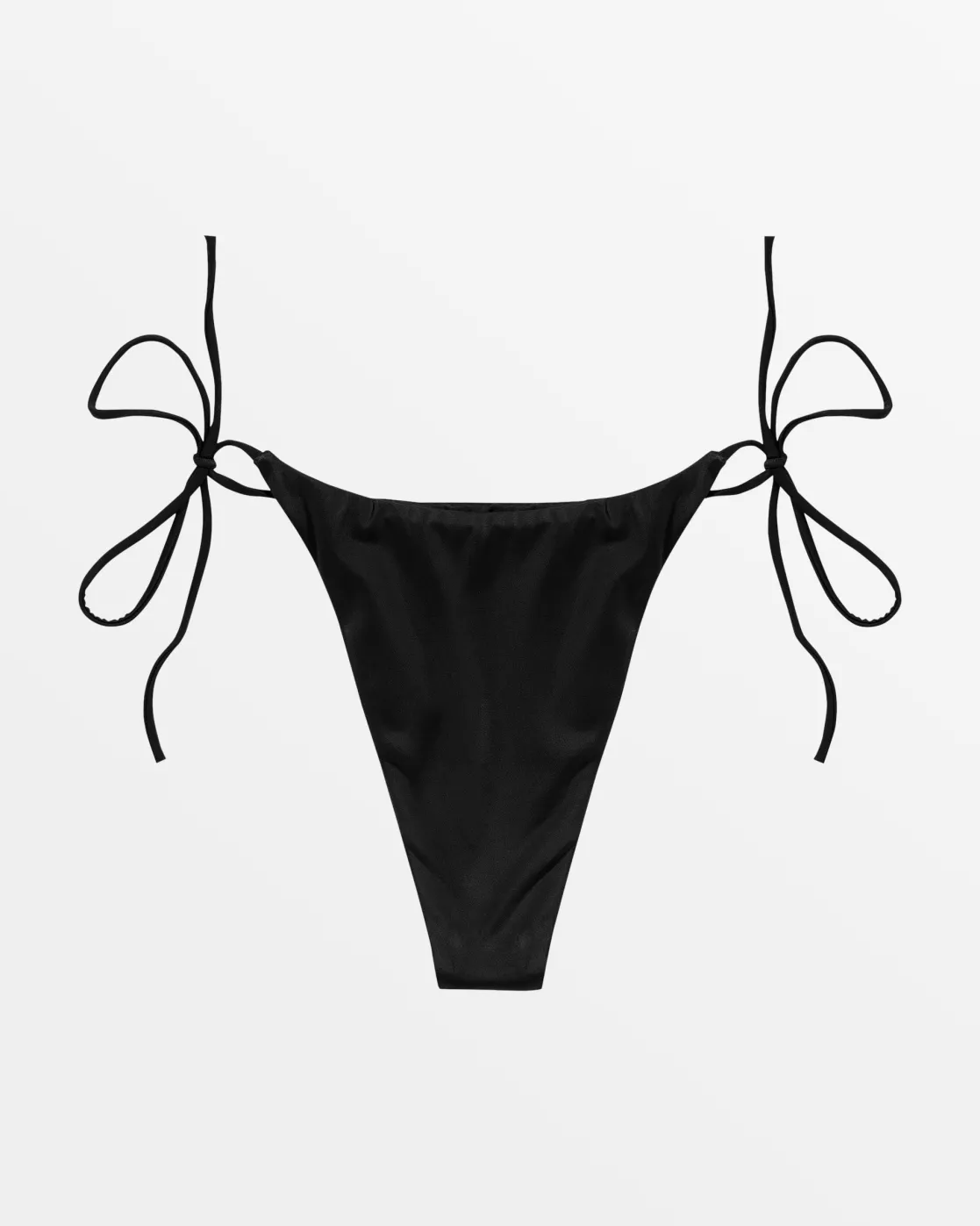 RVCA SOLID SKIMPY TIE SIDE BIKINI BOTTOMS Black