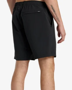 RVCA SPECTRUM TECH SHORT UTILITY SHORTS Black Outlet
