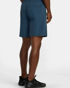 RVCA SPECTRUM TECH SHORT UTILITY SHORTS Petrol Blue New