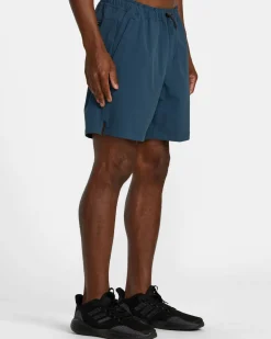 RVCA SPECTRUM TECH SHORT UTILITY SHORTS Petrol Blue New