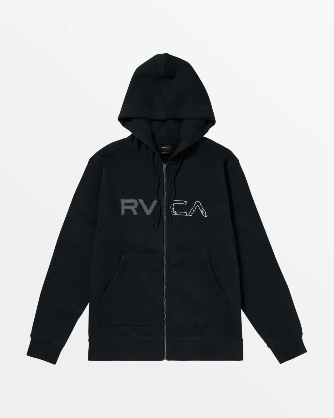 RVCA SPLIT PATH ZIP HOODIE Black Clearance