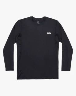 RVCA SPORT VENT LONG SLEEVE TEE Black Discount