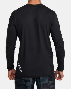 RVCA SPORT VENT LONG SLEEVE TEE Black Discount