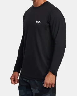 RVCA SPORT VENT LONG SLEEVE TEE Black Discount
