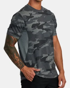 RVCA SPORT VENT PERFORMANCE TEE Camo New